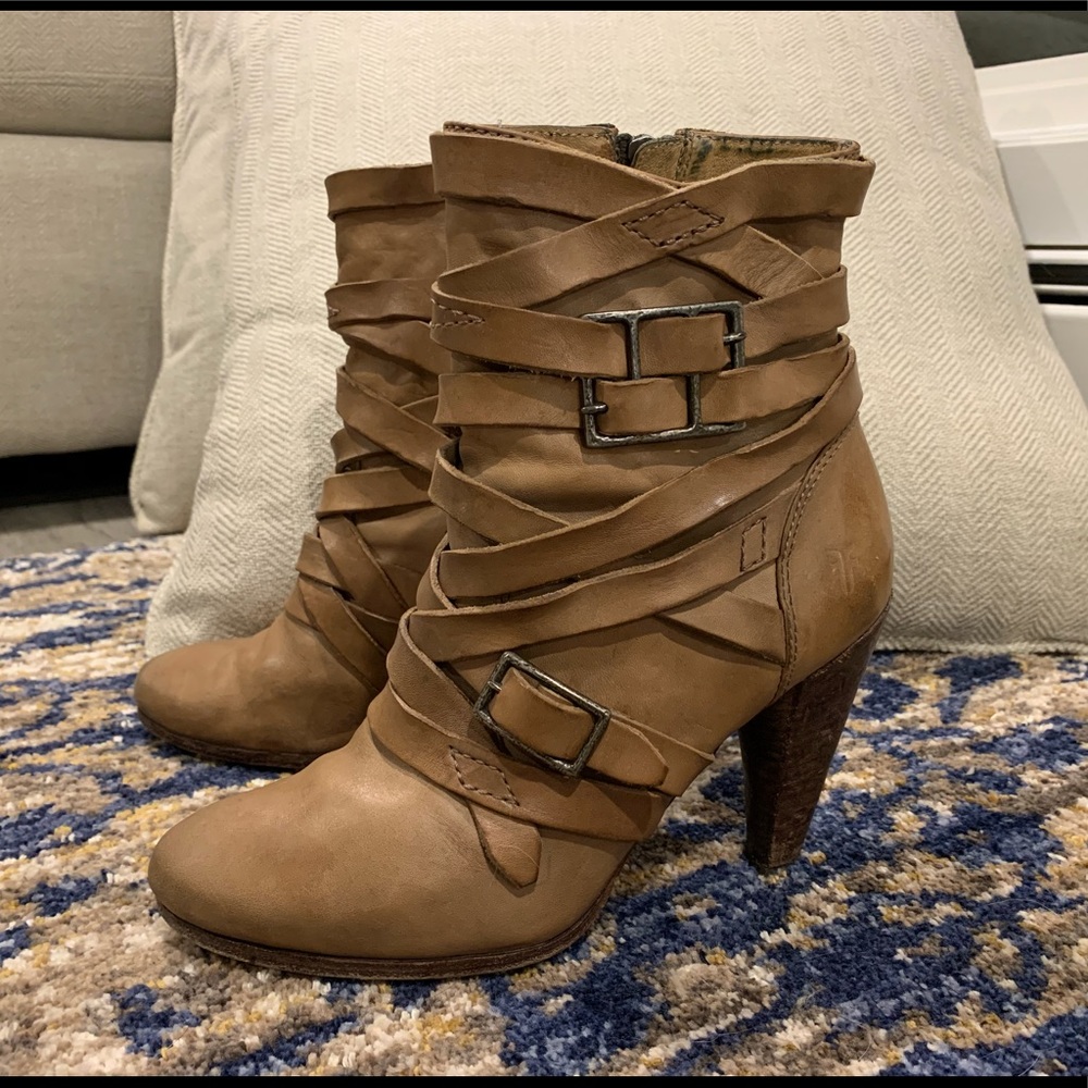 FRYE Mikaela strappy booties size 8.5